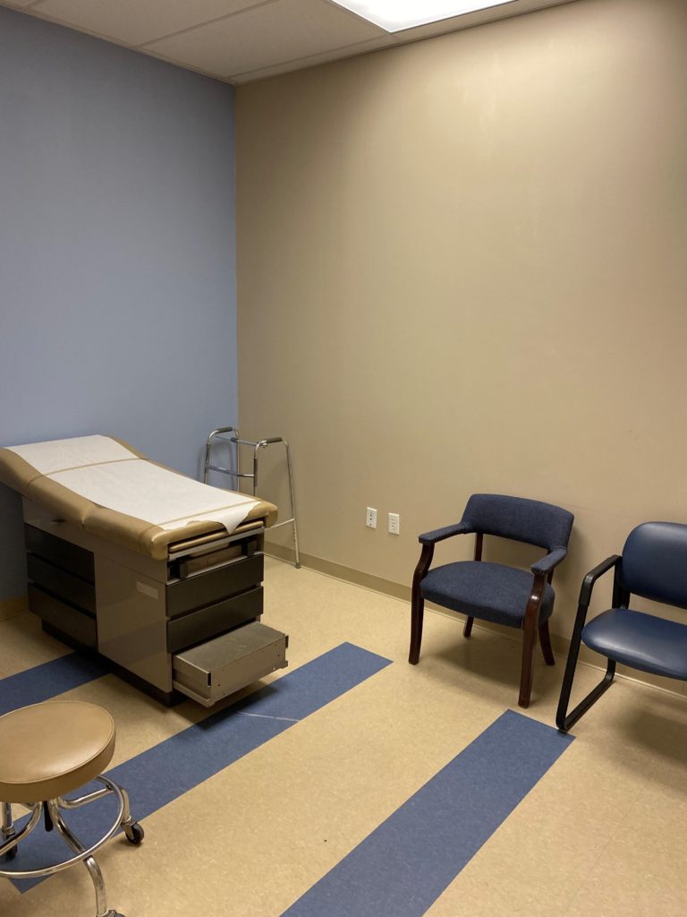 An orthotics patient room in our Greenville, SC facility