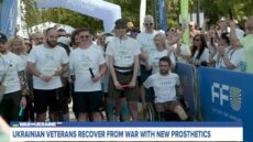 Ukraine war veteran runs 5k one week after receiving a prosthetic leg